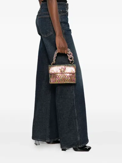 Kurt Geiger Kensington Eagle Head Mini Bag In Gold