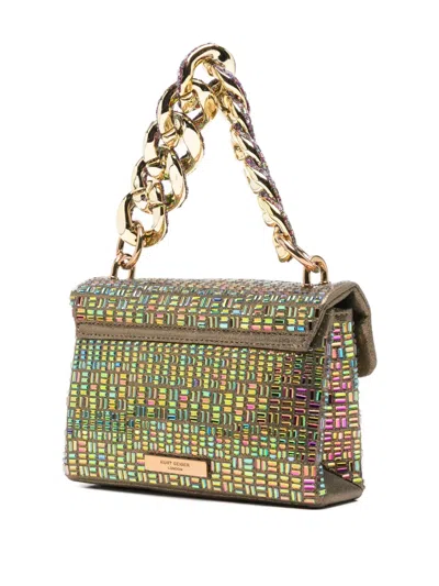 Kurt Geiger Kensington Eagle Head Mini Bag In Gold