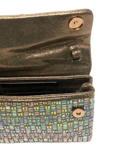 Kurt Geiger Kensington Eagle Head Mini Bag In Gold