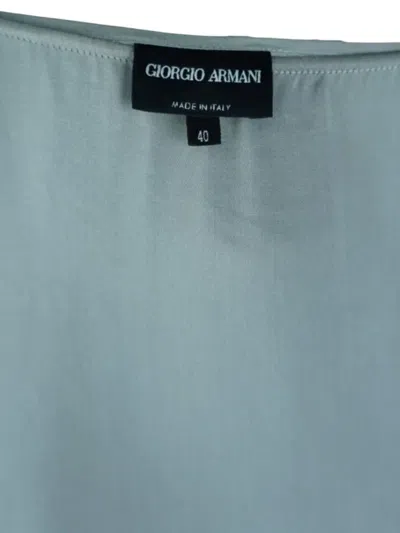 Pre-owned Giorgio Armani Silk Blouse In Blue