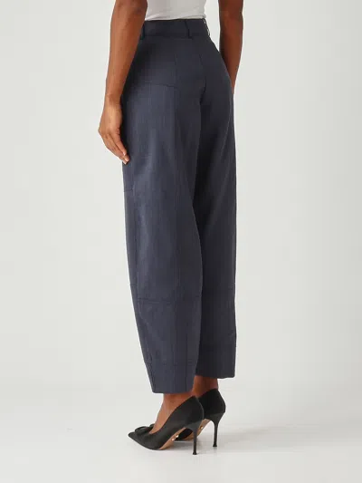 Pinko Pecorino Pantalone Lana Trousers In Blue