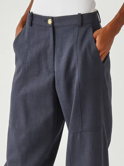 Pinko Pecorino Pantalone Lana Trousers In Blue