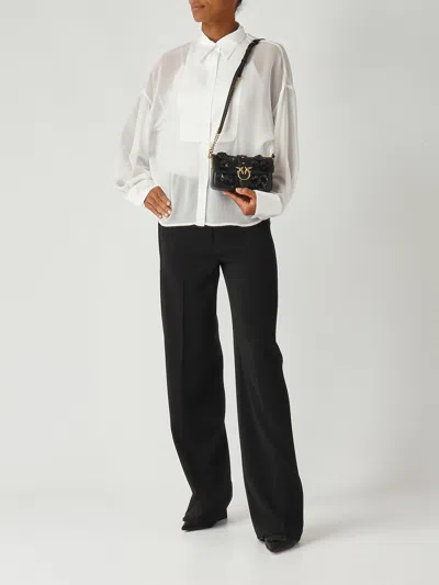 Pinko Love One Slouchy Baby Clutch In Black