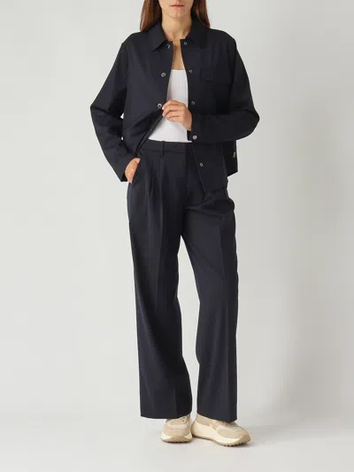 Woolrich Light Wool Overshirt Shirt In Black