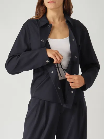 Woolrich Light Wool Overshirt Shirt In Black