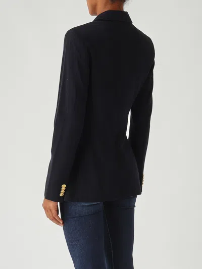 Polo Ralph Lauren Slim-fit Blazer In Jacquard A Maglia Doppia Blazer In Blue