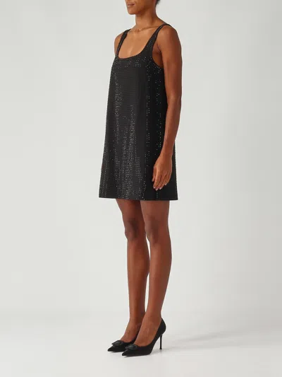 Pinko Black Aroa Dress In Black