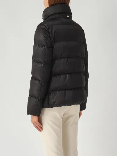 Herno Piumino Cappa In Raso Jacket In Black
