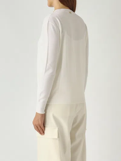 Herno Girocollo Basico In Lana Pettinata Sweater In Animal Print