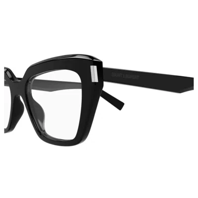 Saint Laurent Sl 829 Linea Corner Angle 001 Black Glasses In Black