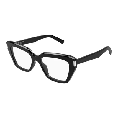 Saint Laurent Sl 829 Linea Corner Angle 001 Black Glasses In Black