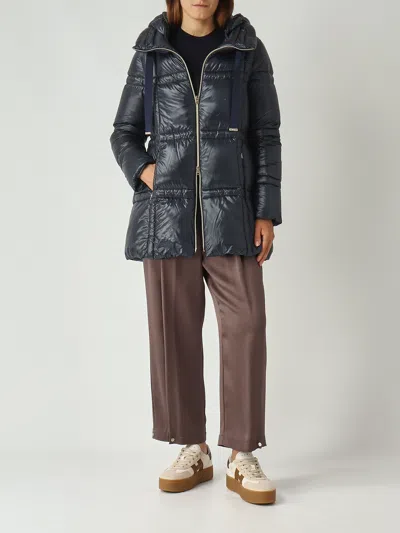 Herno Pantalone Con Dettaglio Bottone Trousers In Brown