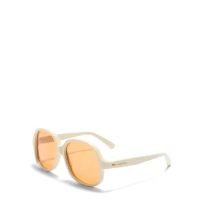 Valentino Orange Irregular Unisex Sunglasses Vls-177 C 59 In Brown