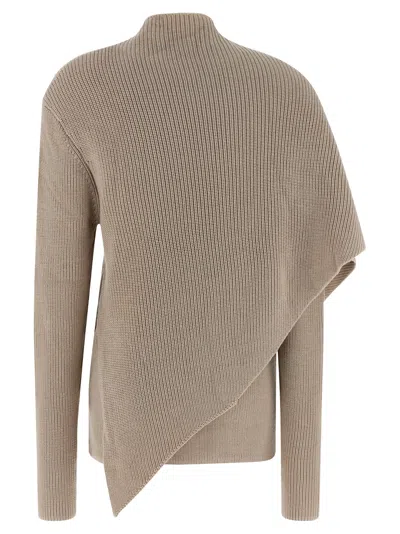 Entire Studios Wrap Sweater In Neutral