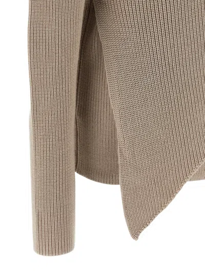 Entire Studios Wrap Sweater In Neutral