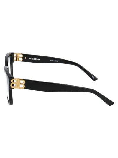 Balenciaga Black Acetate Optical Glasses In Black