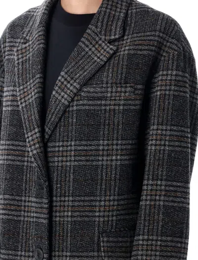 Isabel Marant Étoile Limizia Checkered Coat In Gray