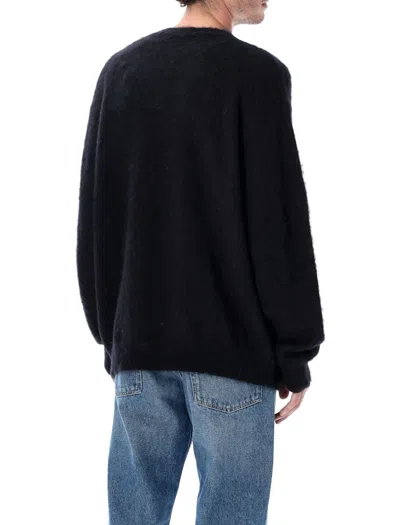 Rold Skov Alpaca-mohair Round-neck Sweater In Black