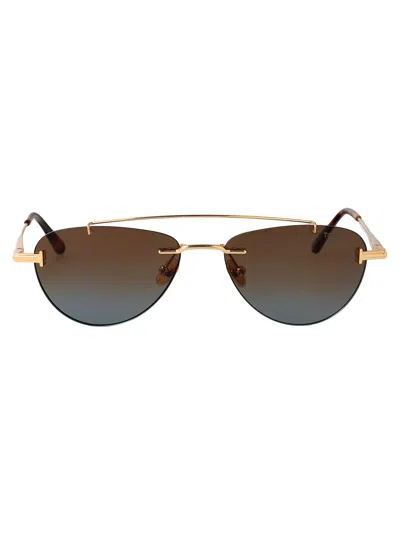 Tom Ford Astor-02 Sunglasses In Gold