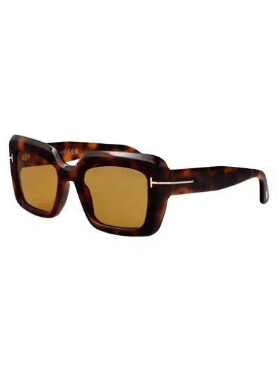 Tom Ford Leila-02 Sunglasses In Brown