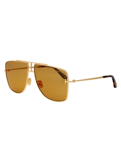Tom Ford Eliott-02 Sunglasses In Brown