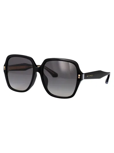 Etro Square-frame Sunglasses In Black