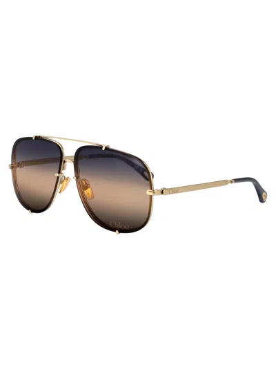 Chloé Essential Aviator Sunglasses In Multi