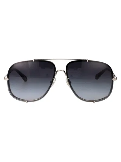 Chloé Chloe Aviator Sunglasses Ch0348 S 002 In Blue