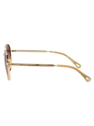 Chloé Chloe Geometrical Sunglasses Ch0325 S 004 In Multi