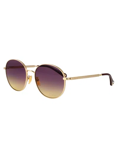 Chloé Chloe Geometrical Sunglasses Ch0325 S 001 In Multi