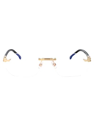 Carrera Gold Blue Metal Glasses In Brown