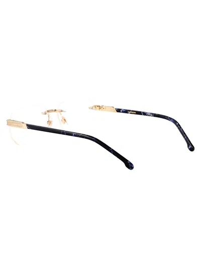 Carrera Gold Blue Metal Glasses In Brown