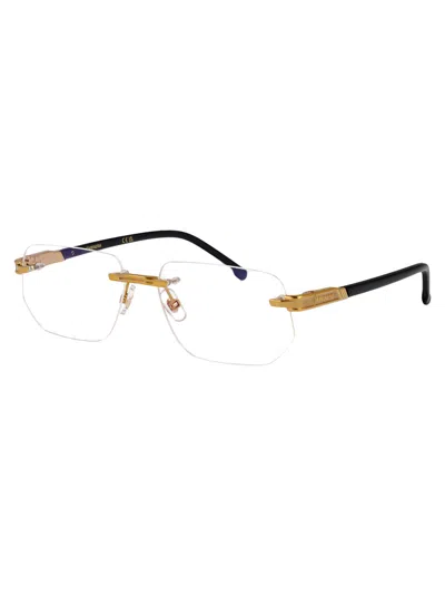 Carrera Gold Blue Metal Glasses In Brown