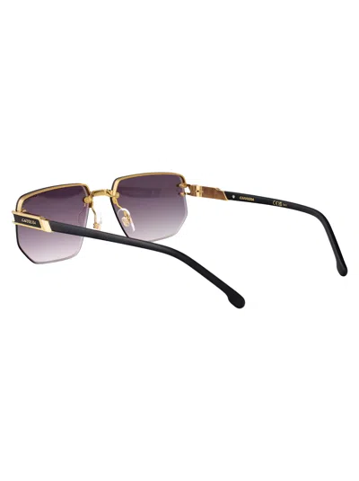 Carrera Matte Black Gold Metal Sunglasses In Multi