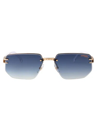Carrera Black White Metal Sunglasses In Blue