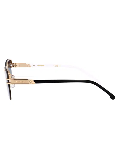 Carrera Black White Metal Sunglasses In Blue