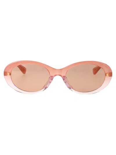 Bottega Veneta Pink-pink-pink Recycled Acetate Sunglasses In Pink