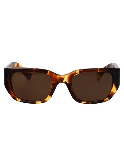 Bottega Veneta Bv1400s Linea Intrecciato Sunglasses In Multi