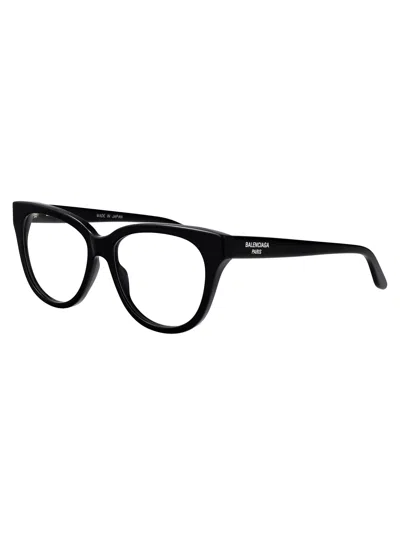 Balenciaga Black-black-transparent Recycled Acetate Glasses In Black