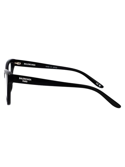 Balenciaga Black-black-transparent Recycled Acetate Glasses In Black