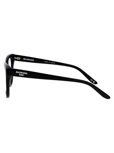 Balenciaga Black-black-transparent Recycled Acetate Glasses In Black