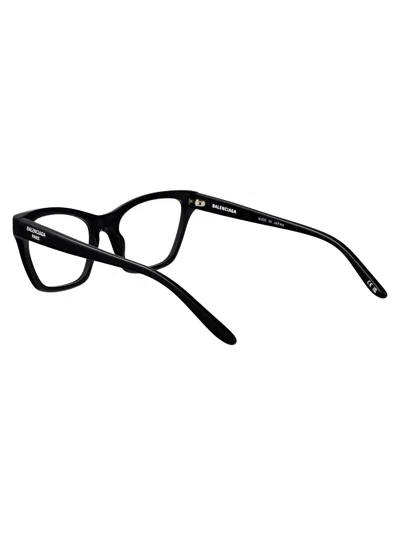 Balenciaga Black-black-transparent Recycled Acetate Glasses In Black