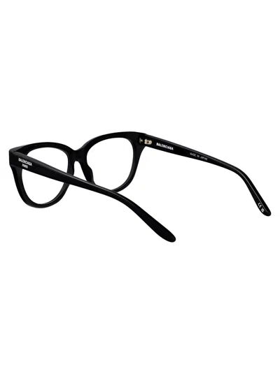 Balenciaga Black-black-transparent Recycled Acetate Glasses In Black