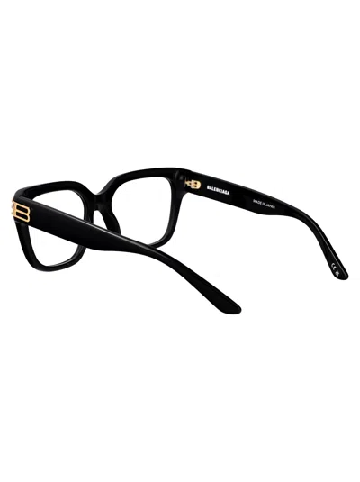 Balenciaga Black-black-transparent Recycled Acetate Glasses In Black
