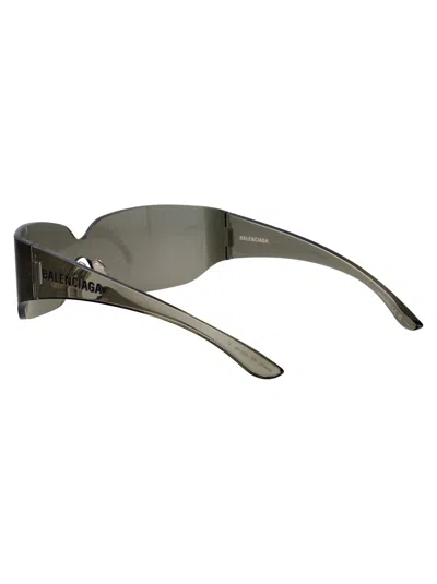 Balenciaga Brown-brown-brown Nylon Sunglasses In Brown