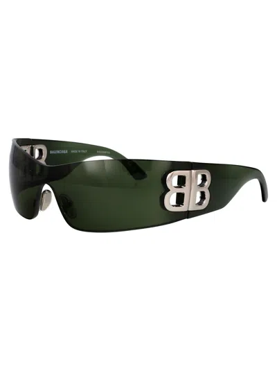 Balenciaga Mask Sunglasses Bb0359 S 006 In Green