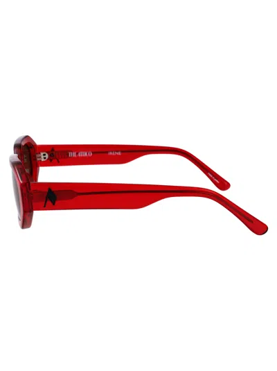 Attico Irene Sunglasses In Red