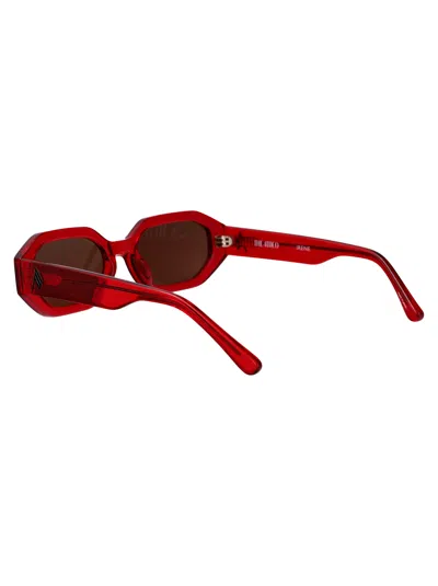 Attico Irene Sunglasses In Red