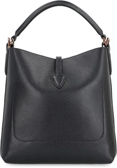 Tod's T Timeless Leather Bucket Bag In Black