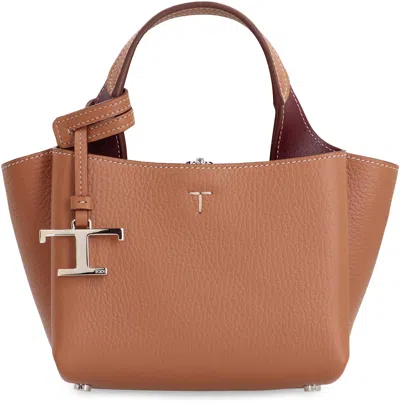 Tod's Micro Leather Bag In Brown
